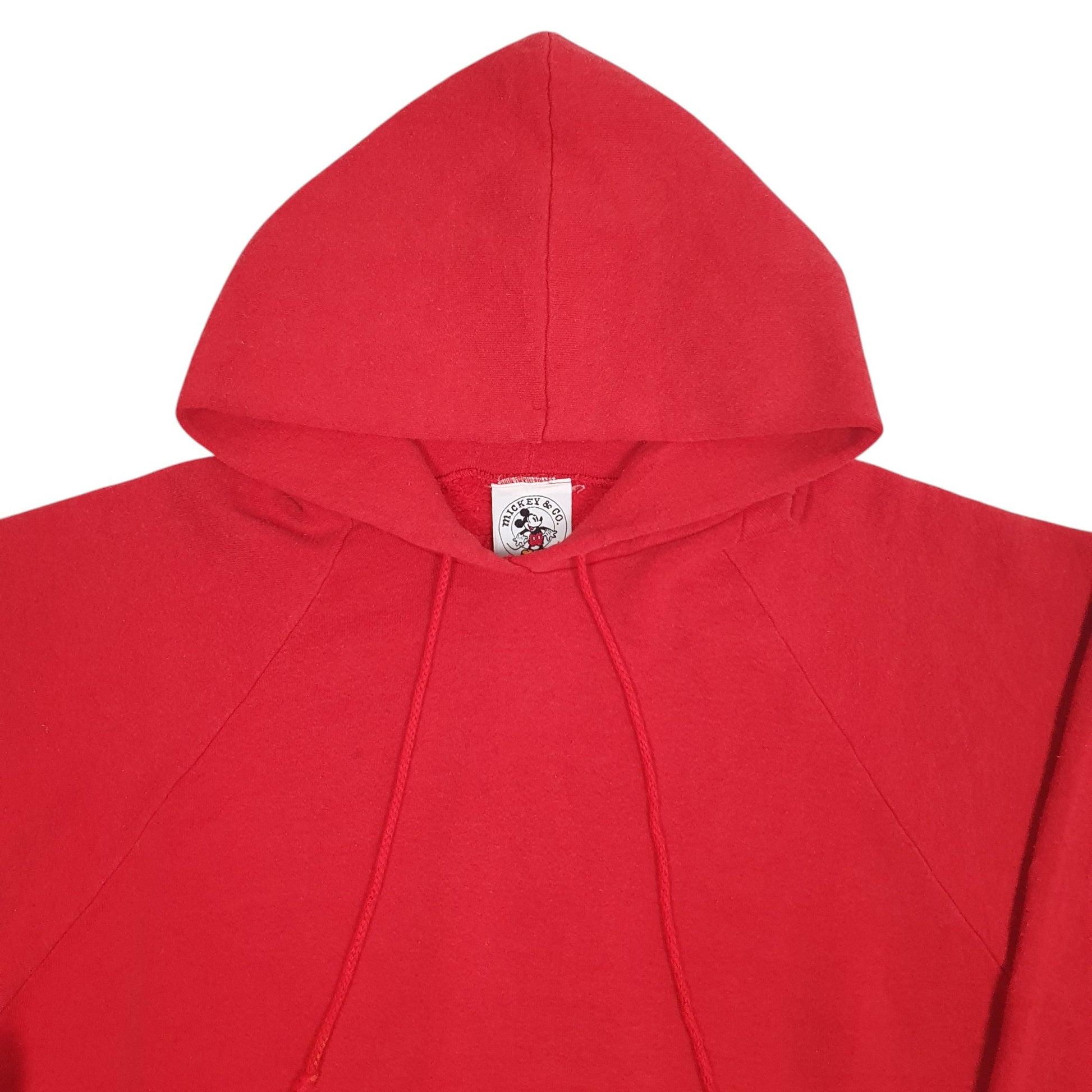Mens Red Disney Vintage Hoodie Jumper