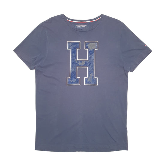 Mens Navy Tommy Hilfiger Big H Short Sleeve T Shirt