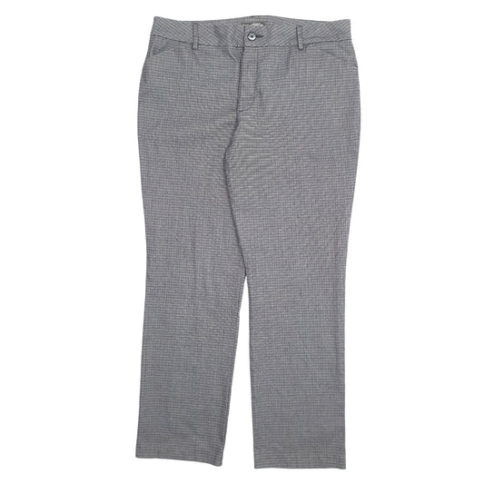 Womens Grey Lee Mid Rise Stretch Fit Chino Trousers
