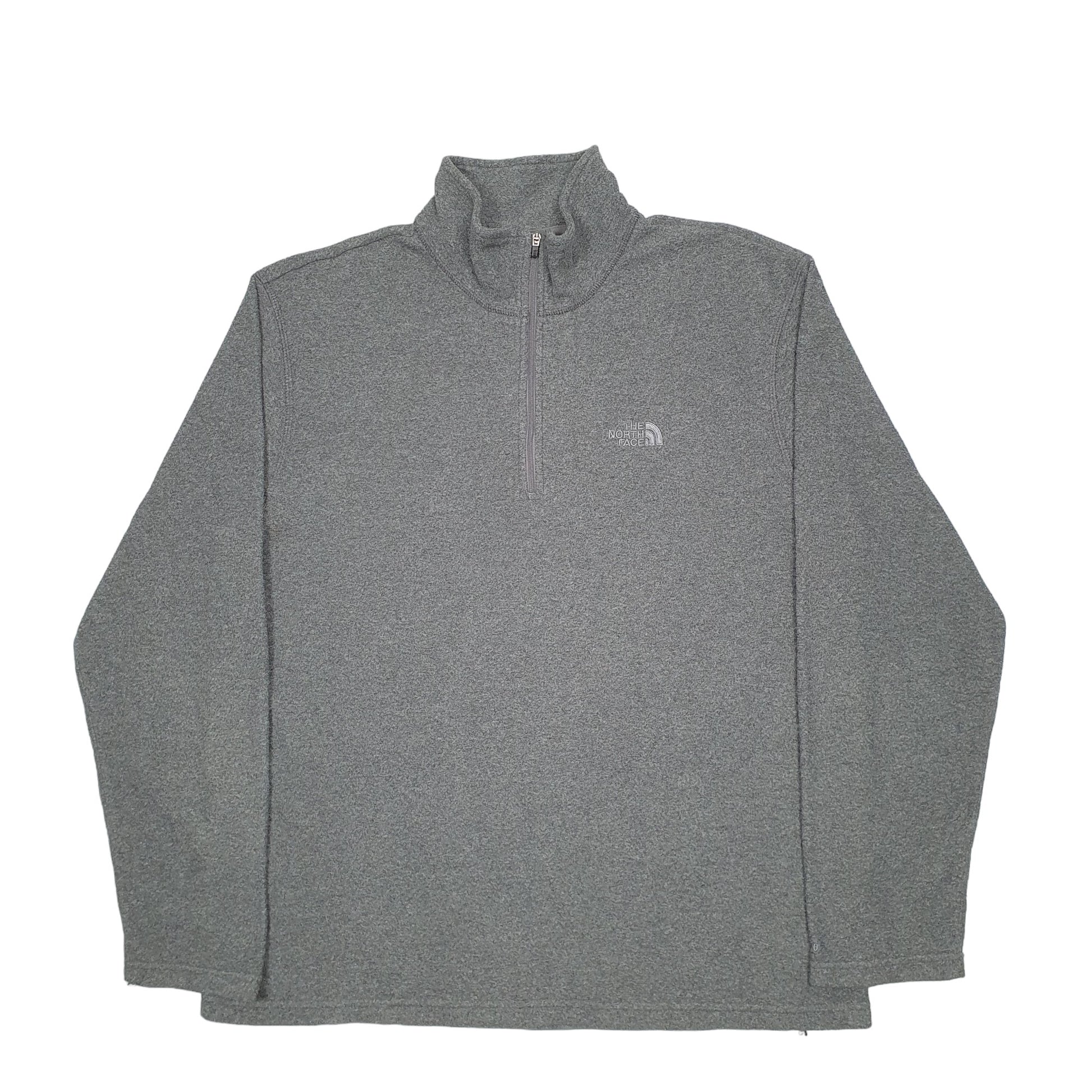 Mens Grey The North Face  Quarter Zip Jumper