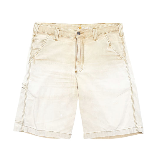 Mens Tan Carhartt Workwear Relaxed Carpenter Shorts