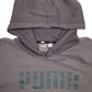 Mens Grey Puma Spellout Hoodie Jumper