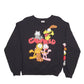Womens Black Garfield Spellout Garfield Cartoon Crewneck Jumper