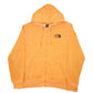 Mens Orange The North Face Hoodie Fine Alpine Equipment Spellout Full Zip Jumper