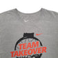 Mens Grey Nike Spellout Basketball Short Sleeve T Shirt