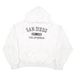 Womens White Freeway Exchange San Diego California Spellout USA Hoodie Jumper