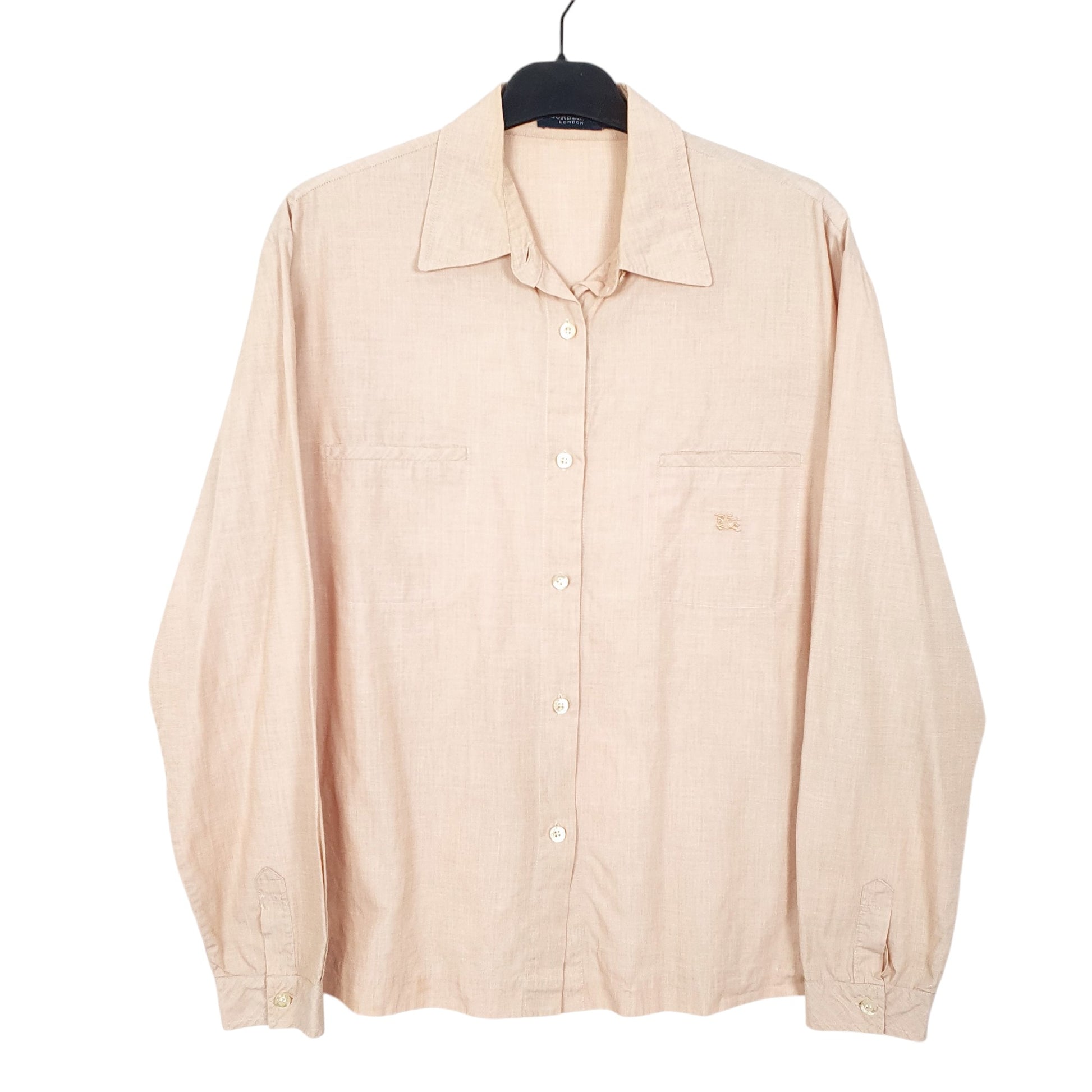 Womens Peach Burberry London Long Sleeve Shirt