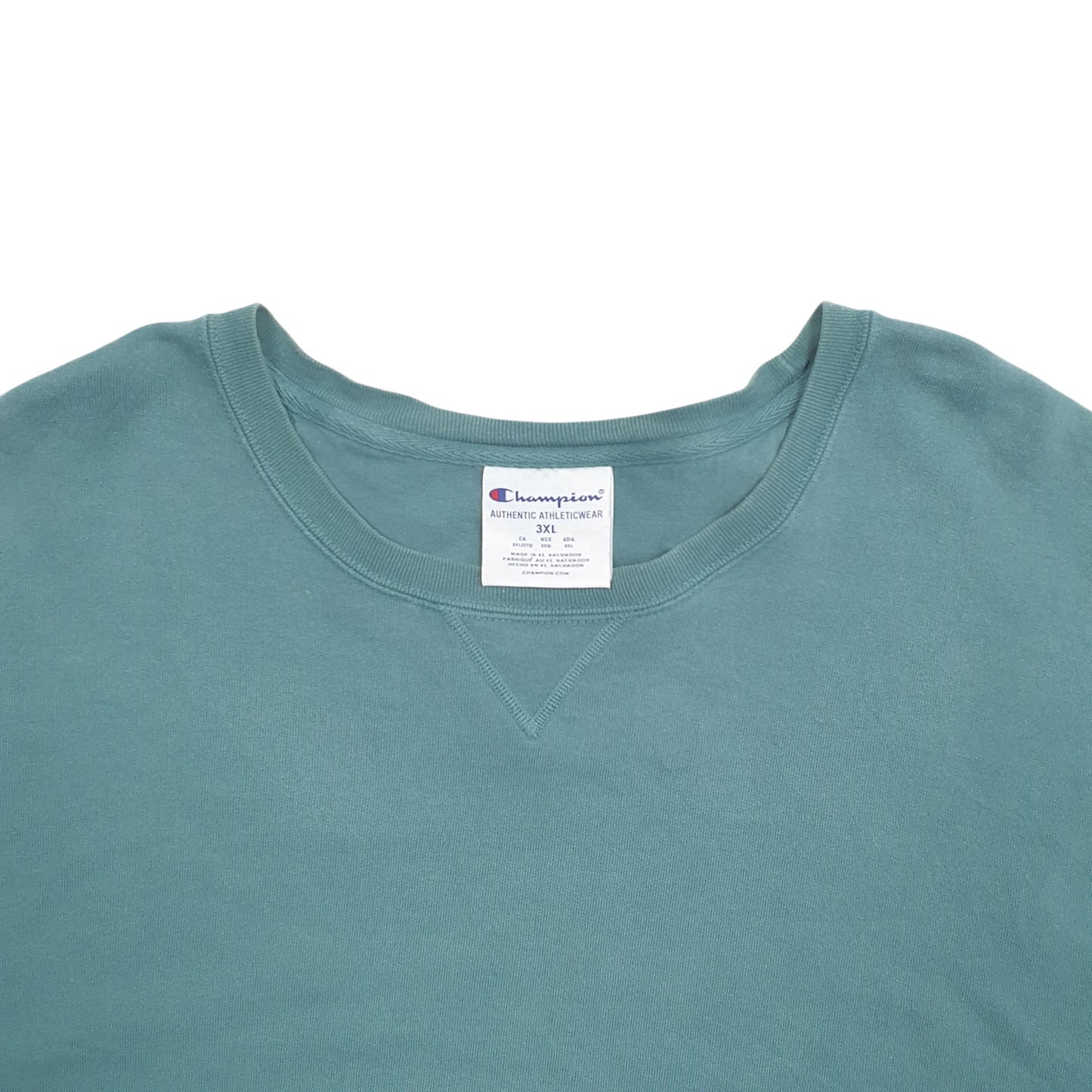 Mens Green Champion  Crewneck Jumper