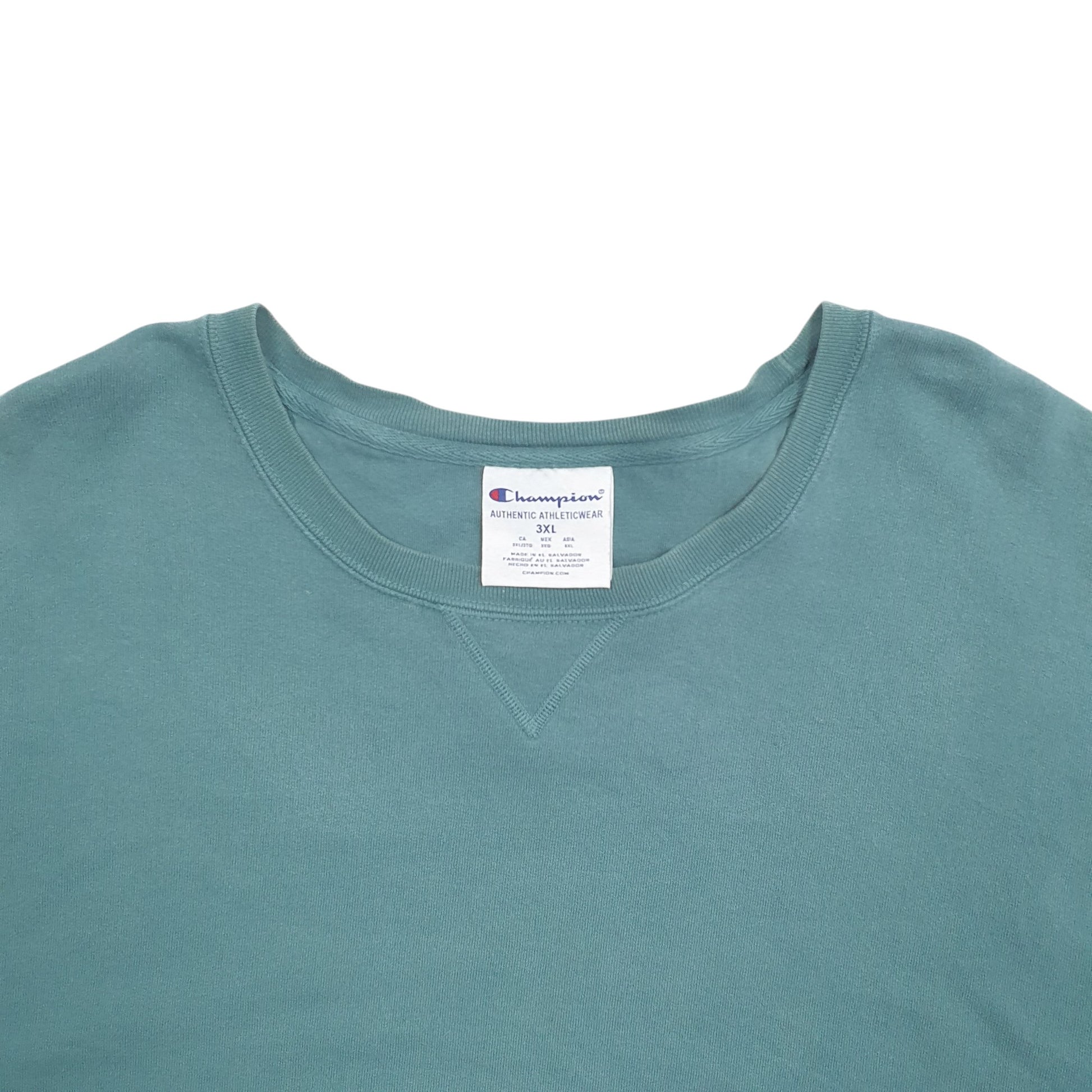 Mens Green Champion  Crewneck Jumper