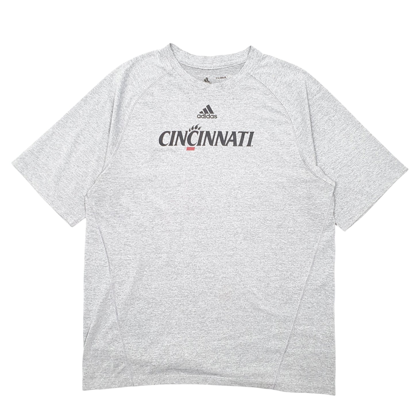 Mens Grey Adidas Cincinati Climalite Active Short Sleeve T Shirt