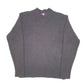 Mens Grey Brubaker Knit Cable Rib V Neck Jumper