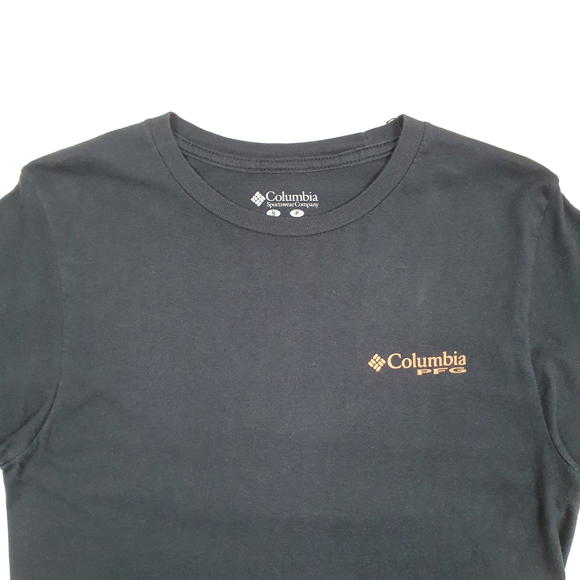 Mens Navy Columbia Sportswear PFG Fishing Short Sleeve T Shirt