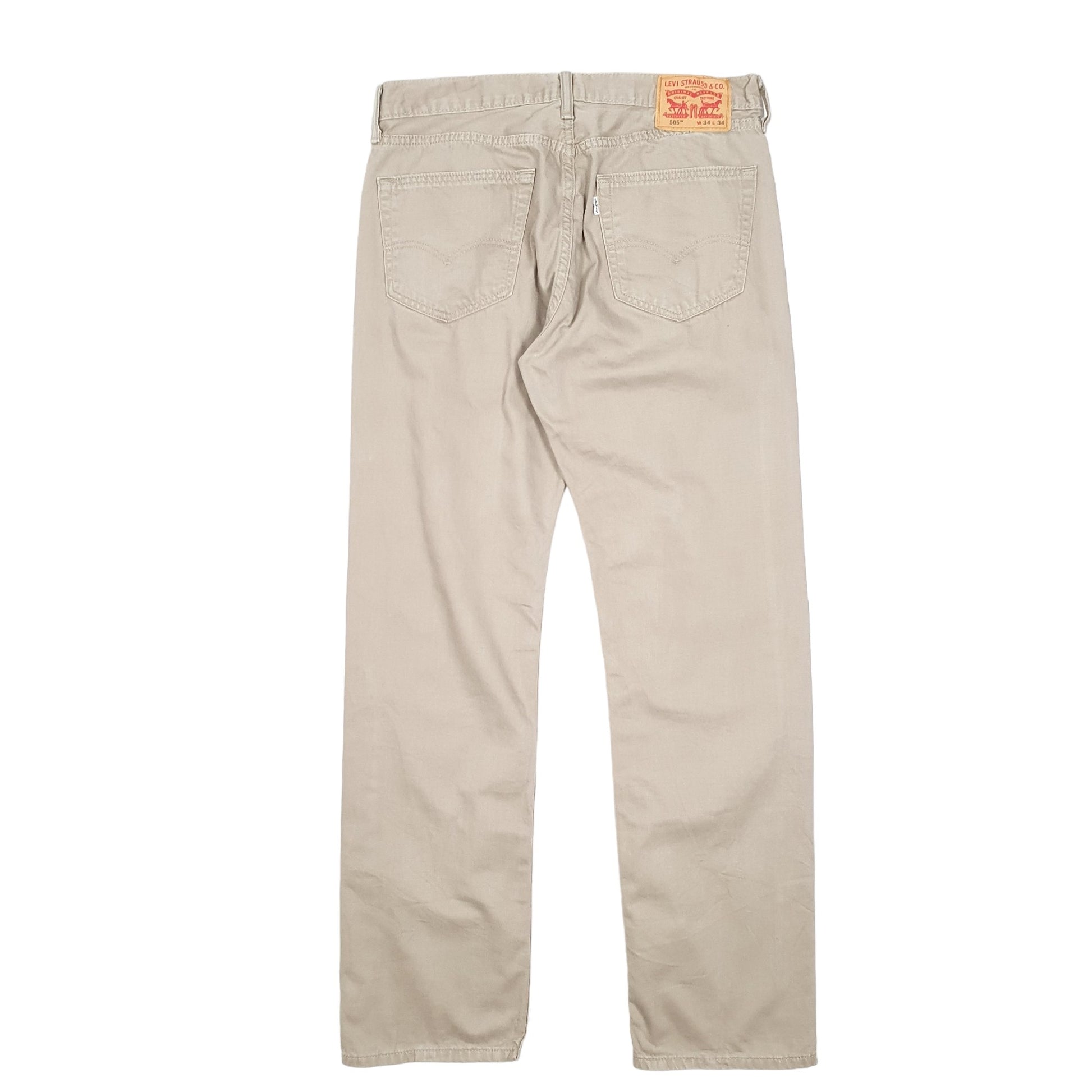 Mens Beige Levis  505 JeansW34 L34