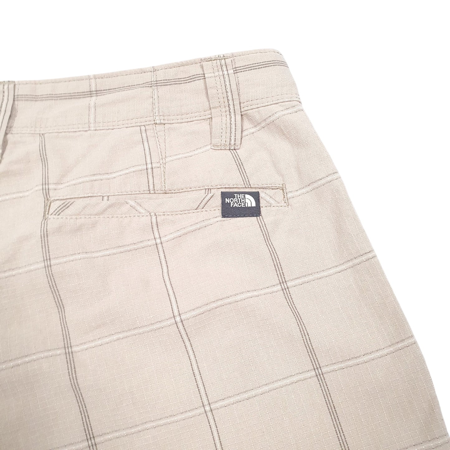 Mens Beige The North Face Check Grid Chino Shorts