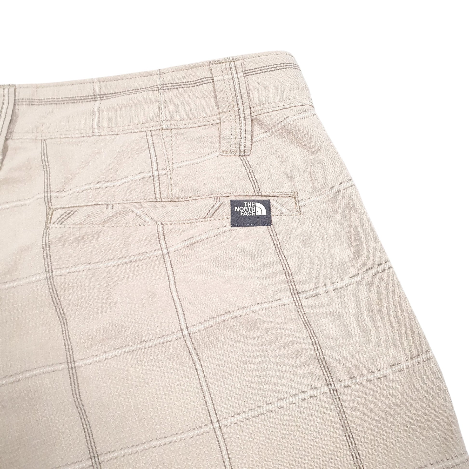 Mens Beige The North Face Check Grid Chino Shorts