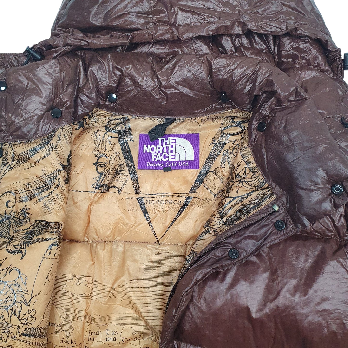 Mens Brown The North Face Purple Label Nanamica  Coat