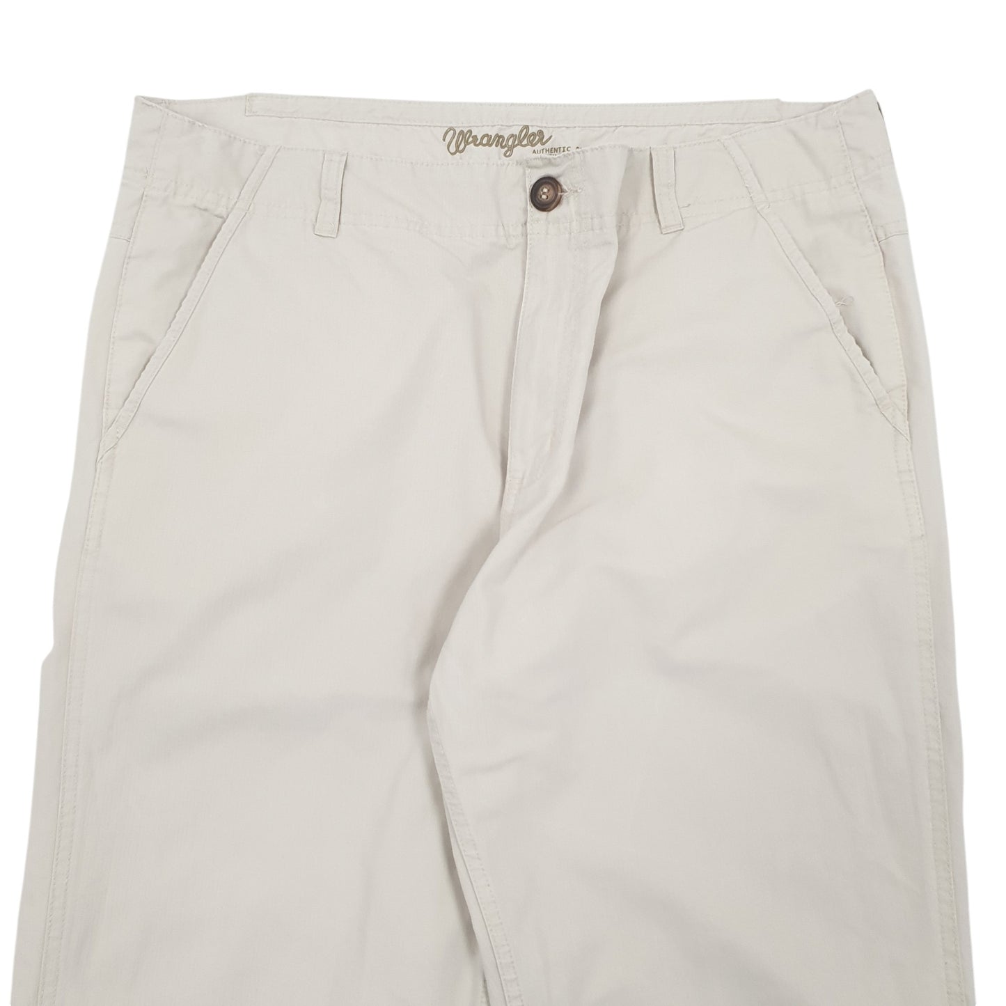 Mens Cream Wrangler Taylor Chino Trousers
