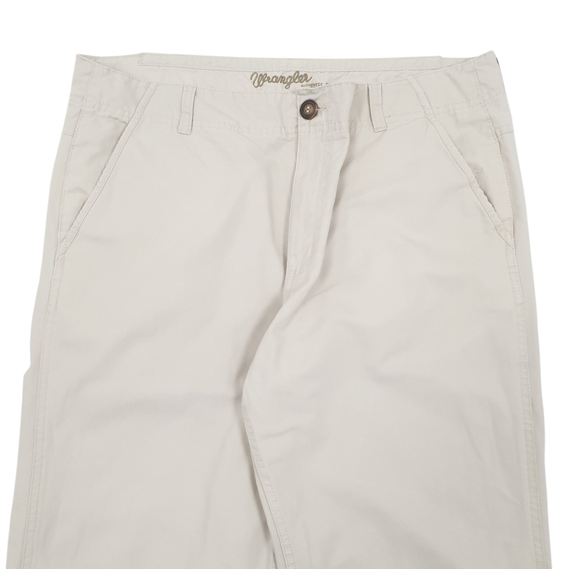 Mens Cream Wrangler Taylor Chino Trousers