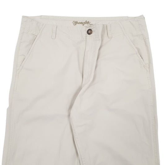 Mens Cream Wrangler Taylor Chino Trousers