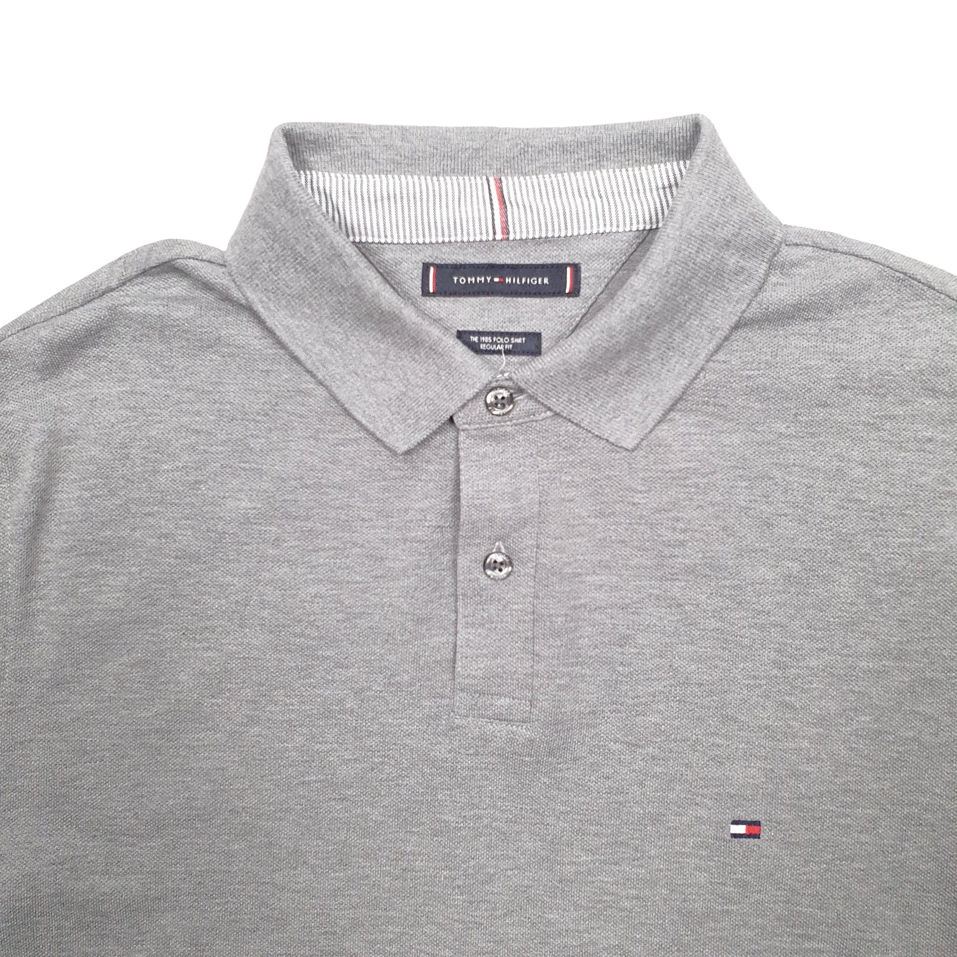 Mens Grey Tommy Hilfiger  Short Sleeve Polo Shirt