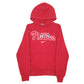 Mens Red Nike Phillies Spellout Hoodie Jumper