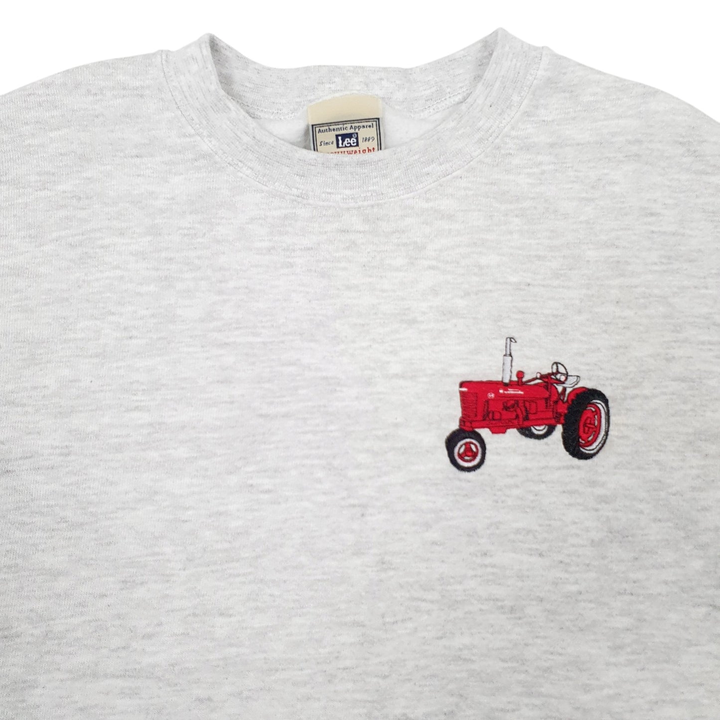 Mens Grey Lee  Crewneck Jumper