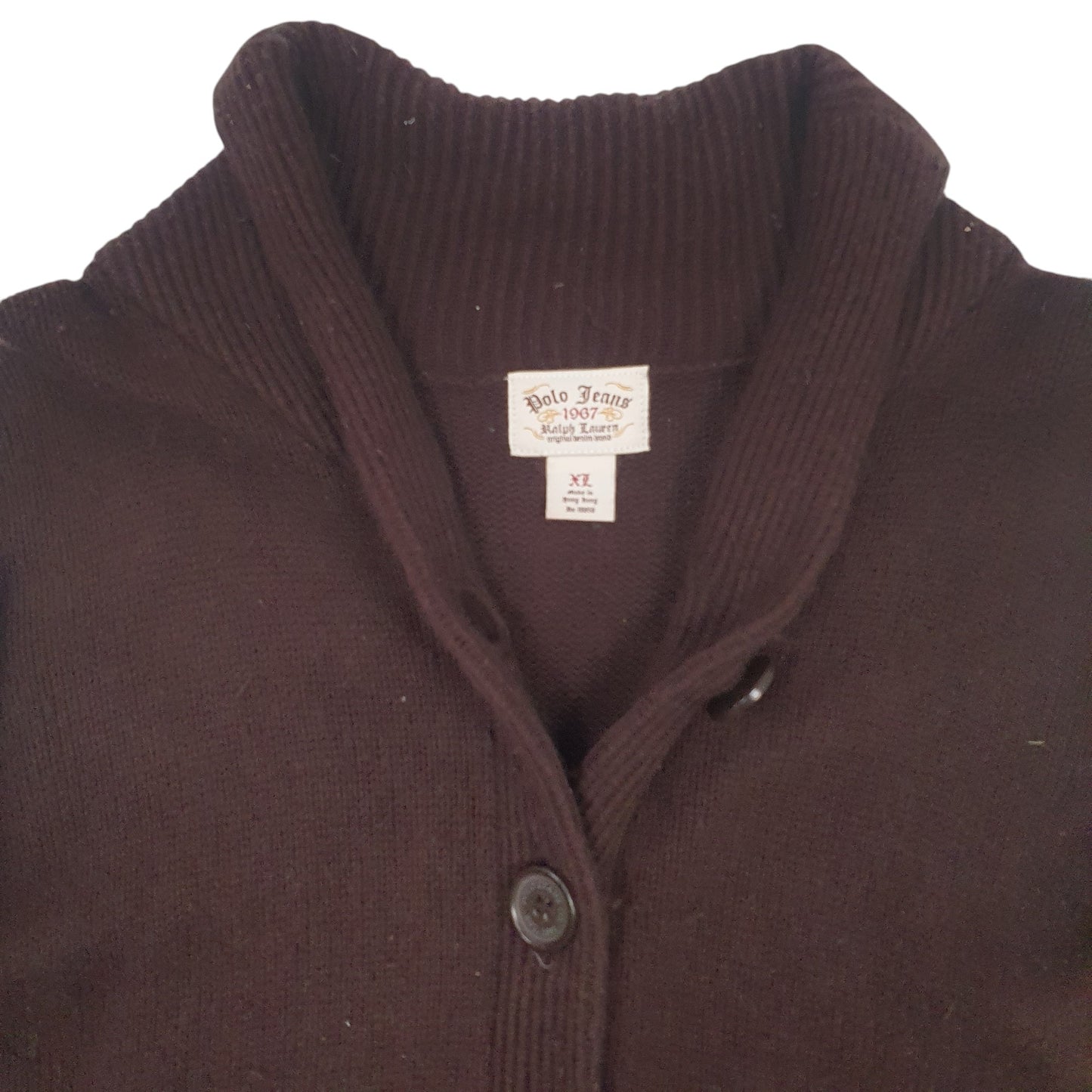Womens Brown Ralph Lauren Polo Jeans Cardigan Jumper