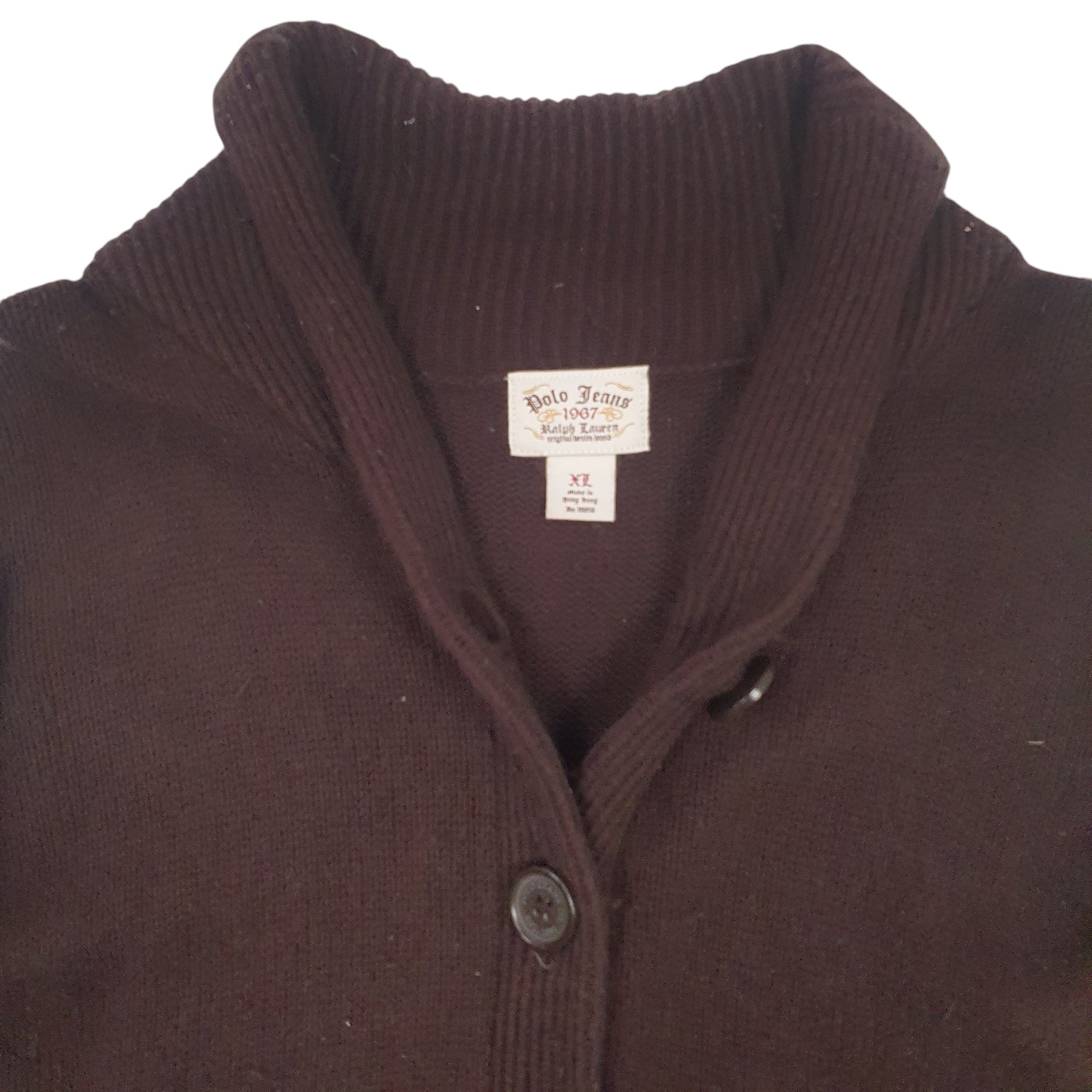 Womens Brown Ralph Lauren Polo Jeans Cardigan Jumper