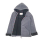 Womens Grey Oneill Hoodie Sherpa Lined Jacket Full Zip Jumper