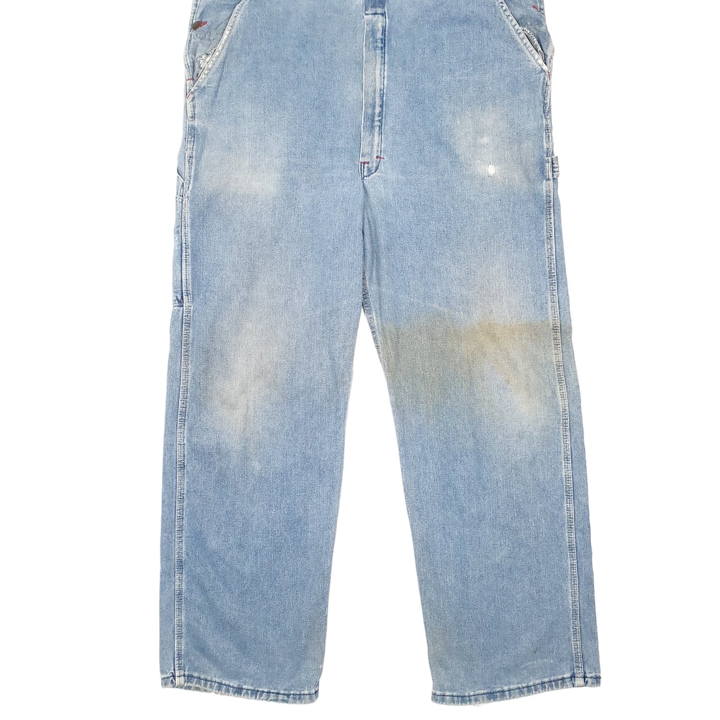 Mens Blue Dickies Denim Overalls Dungaree Trousers