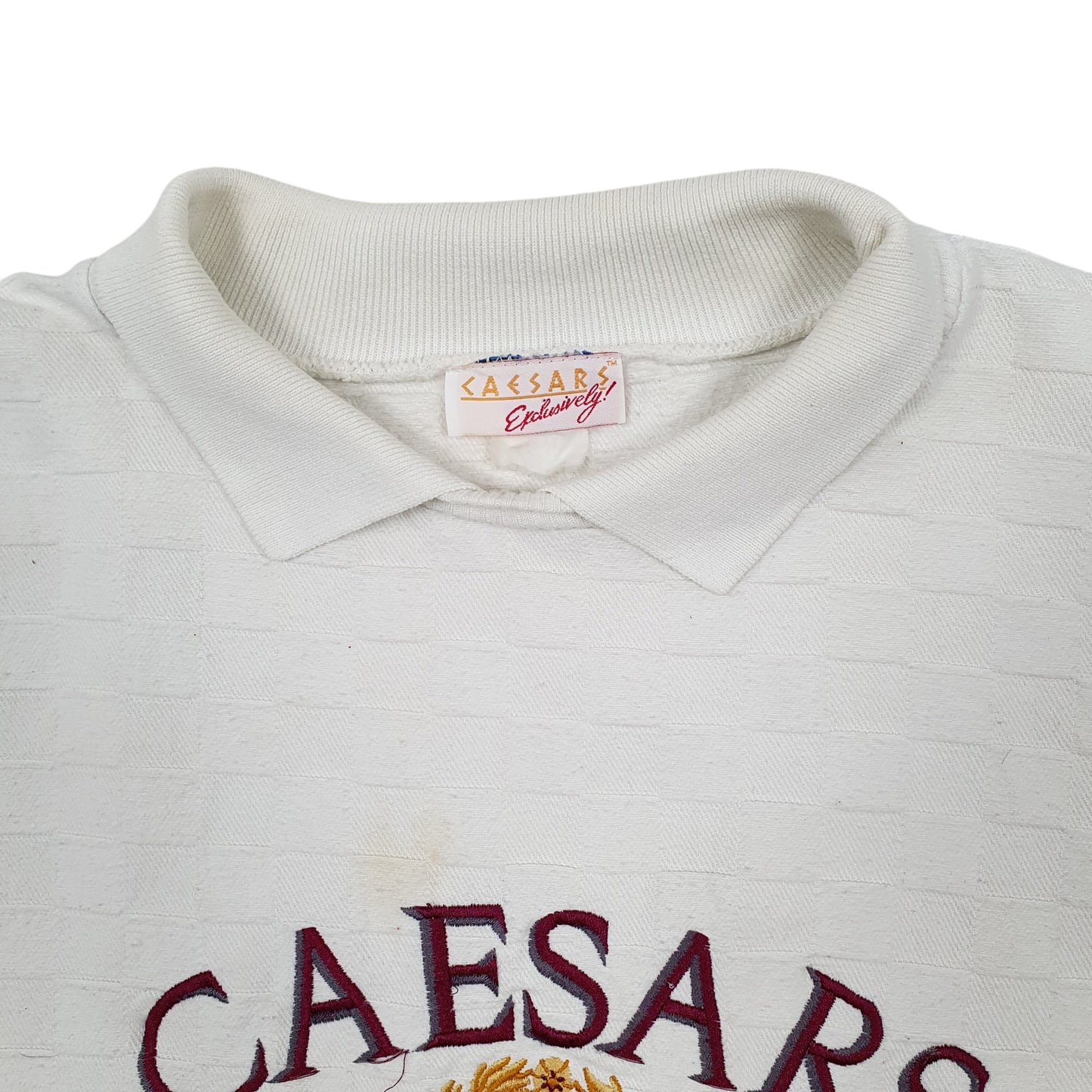 Mens White Caesars Vintage 1990s Crewneck Jumper