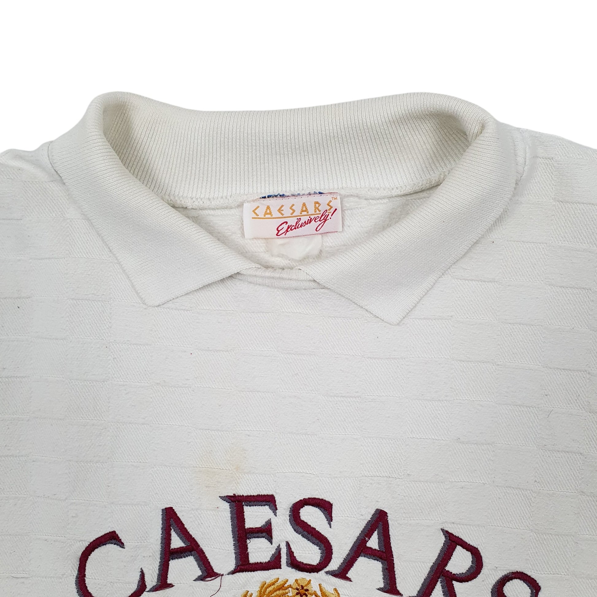 Mens White Caesars Vintage 1990s Crewneck Jumper