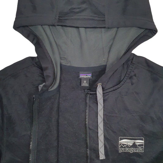 Mens Black Patagonia Active Full Zip Jumper