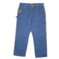 Mens Blue Wrangler Carpenter Pants Workwear Riggs Casual JeansW38 L30