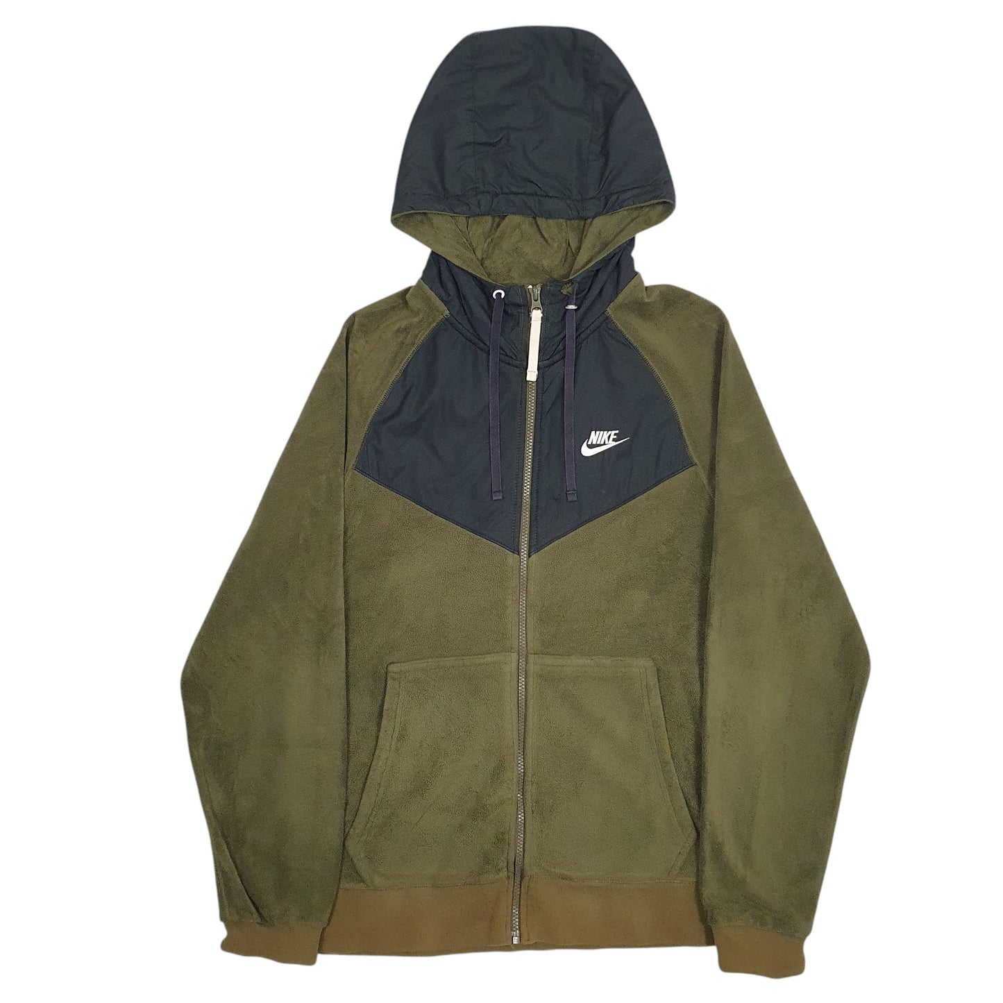 Mens Green Nike  Full Zip Jumper