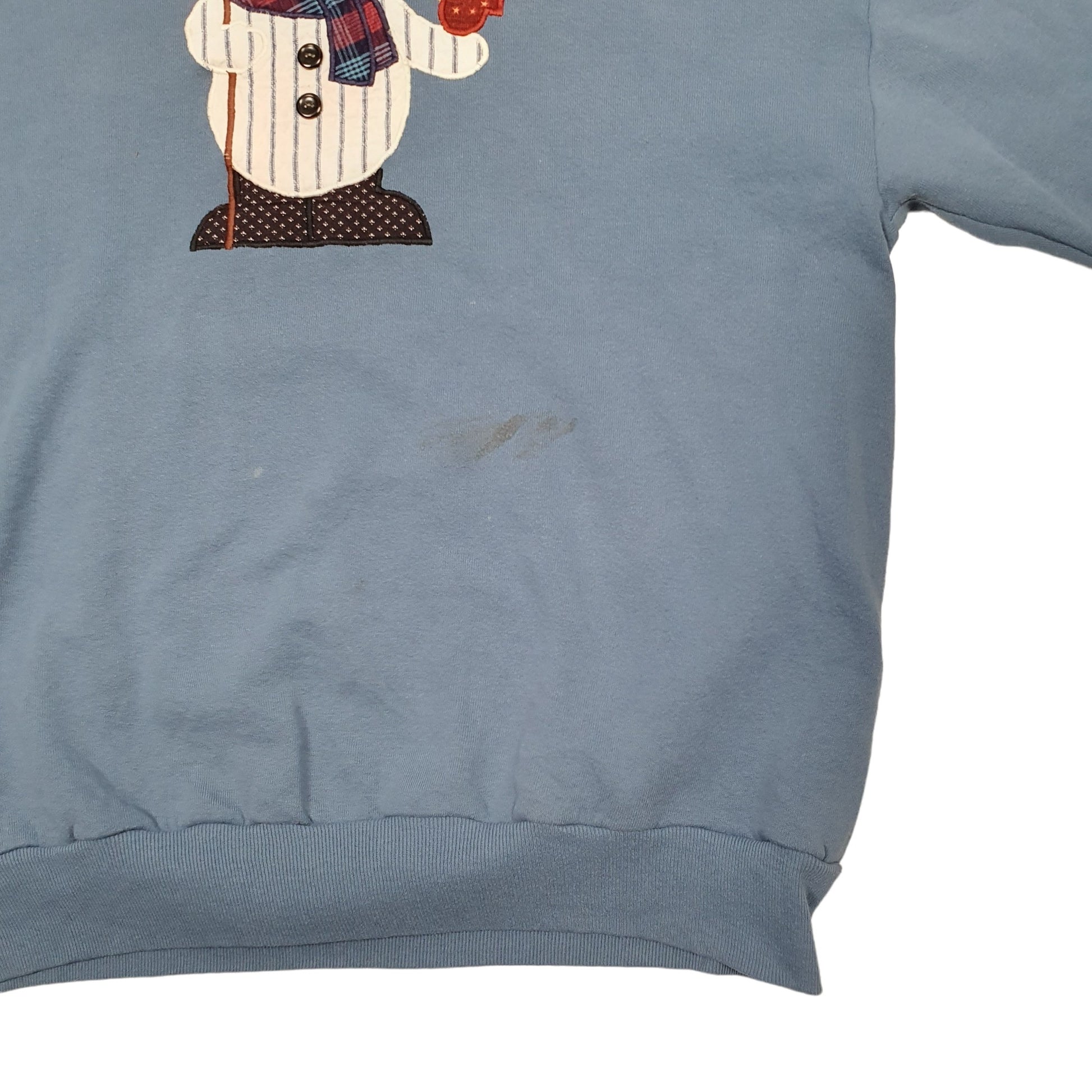 Mens Blue Jerzees  Crewneck Jumper