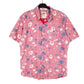Mens Red Levis Modern Floral Hawaiian Summer Short Sleeve Shirt