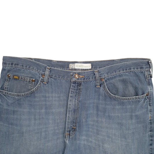 Mens Navy Lee Premium Select Relaxed JeansW42 L32