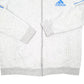 Mens Grey Adidas Hoodie Full Zip Jumper