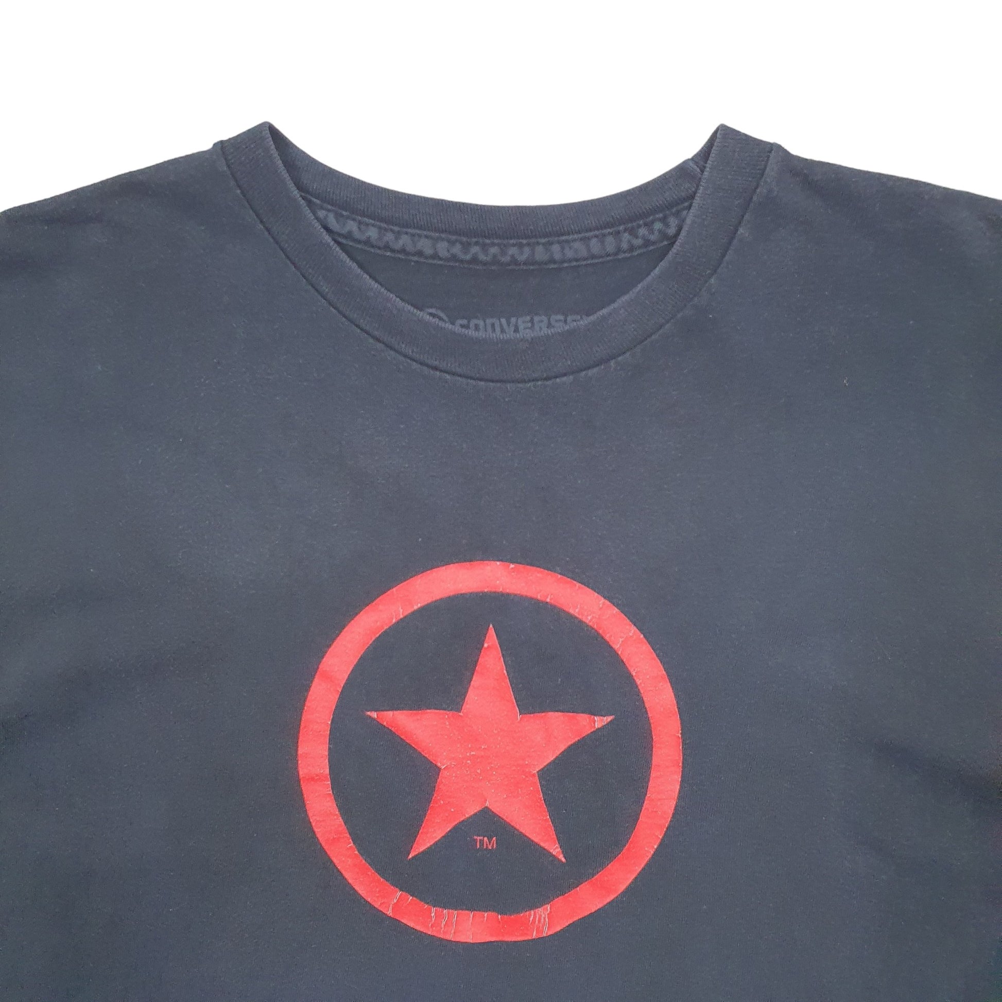 Mens Black Converse Star Short Sleeve T Shirt