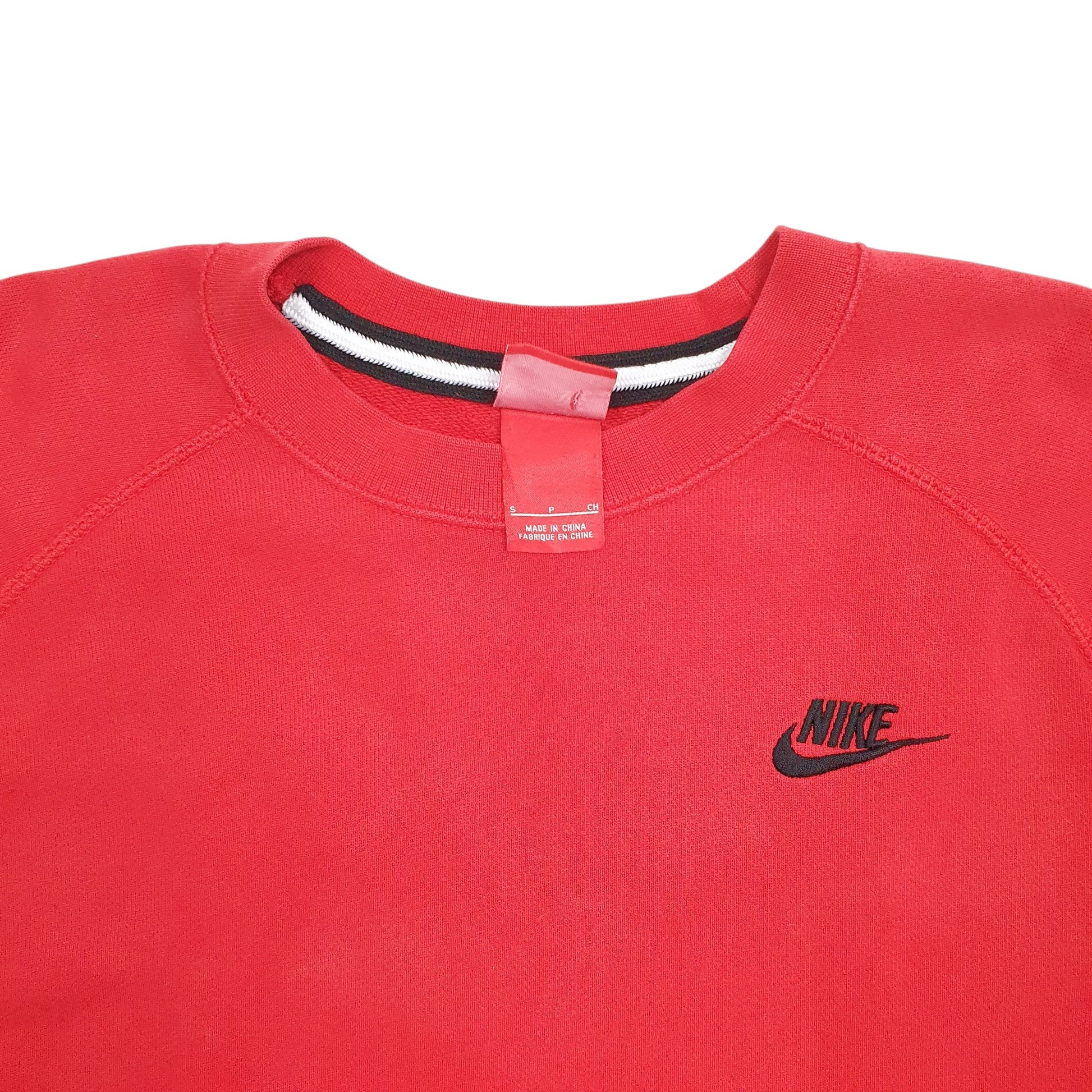 Mens Red Nike  Crewneck Jumper