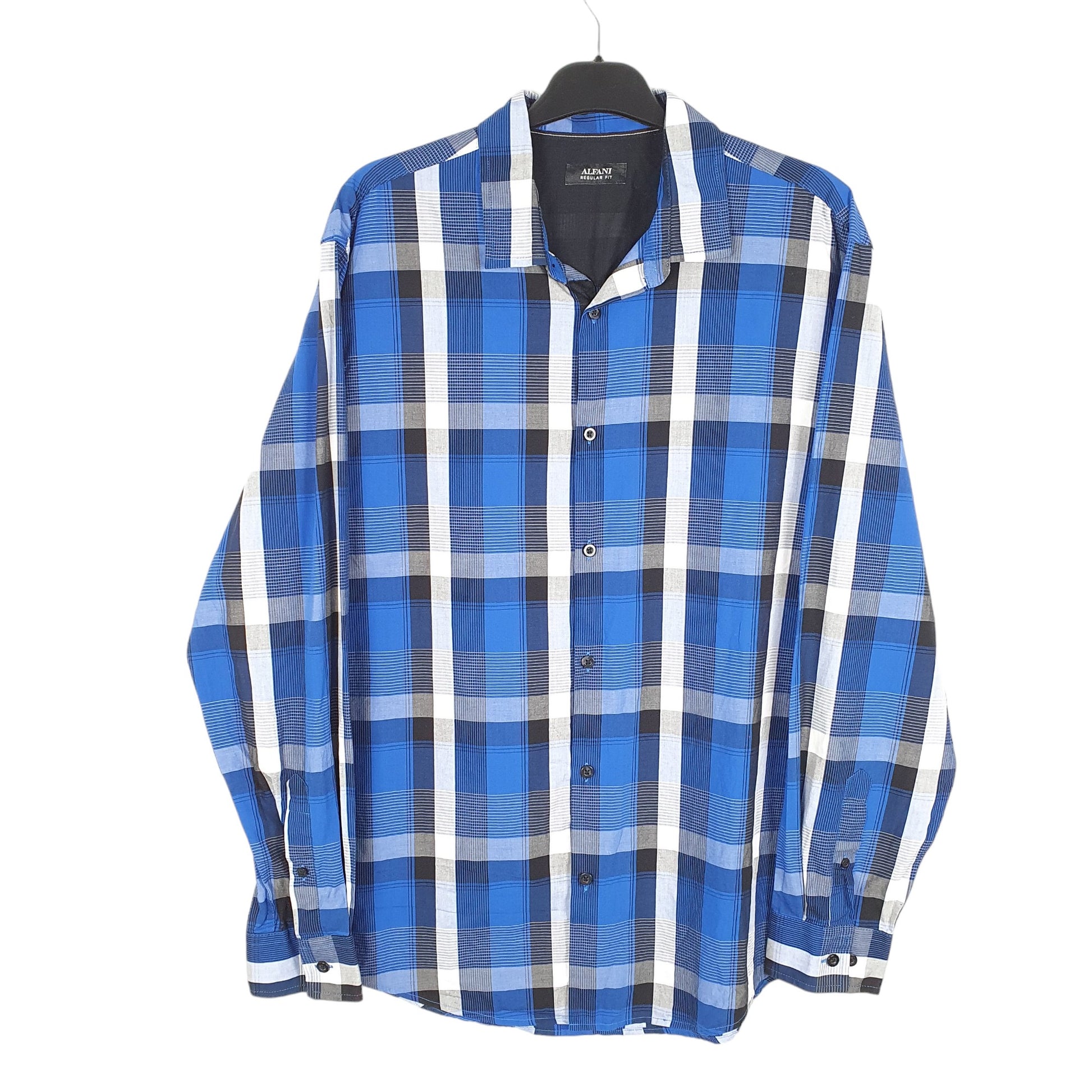 Mens Blue Alfani  Long Sleeve Shirt
