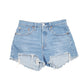 Womens Blue Levis 501 Jorts Hot Pants Denim Shorts