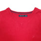 Mens Red Nautica Knit Crewneck Jumper