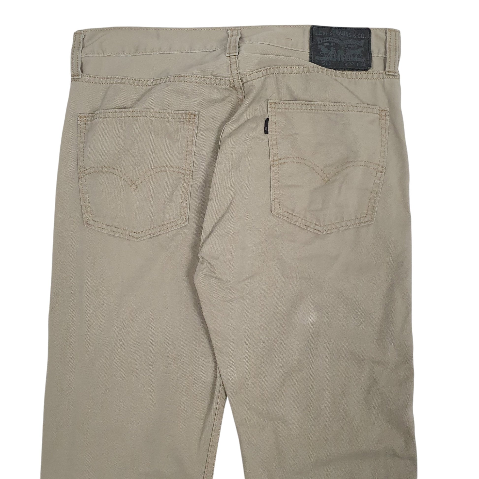 Mens Beige Levis 513 Chino Trousers