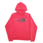 Womens Red The North Face Spellout Hoodie Jumper