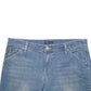 Womens Blue New York Company Turn Up Denim Shorts