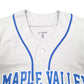 Mens Grey Champro Sports Baseball Jersey Maple Valley Little League Short Sleeve T Shirt