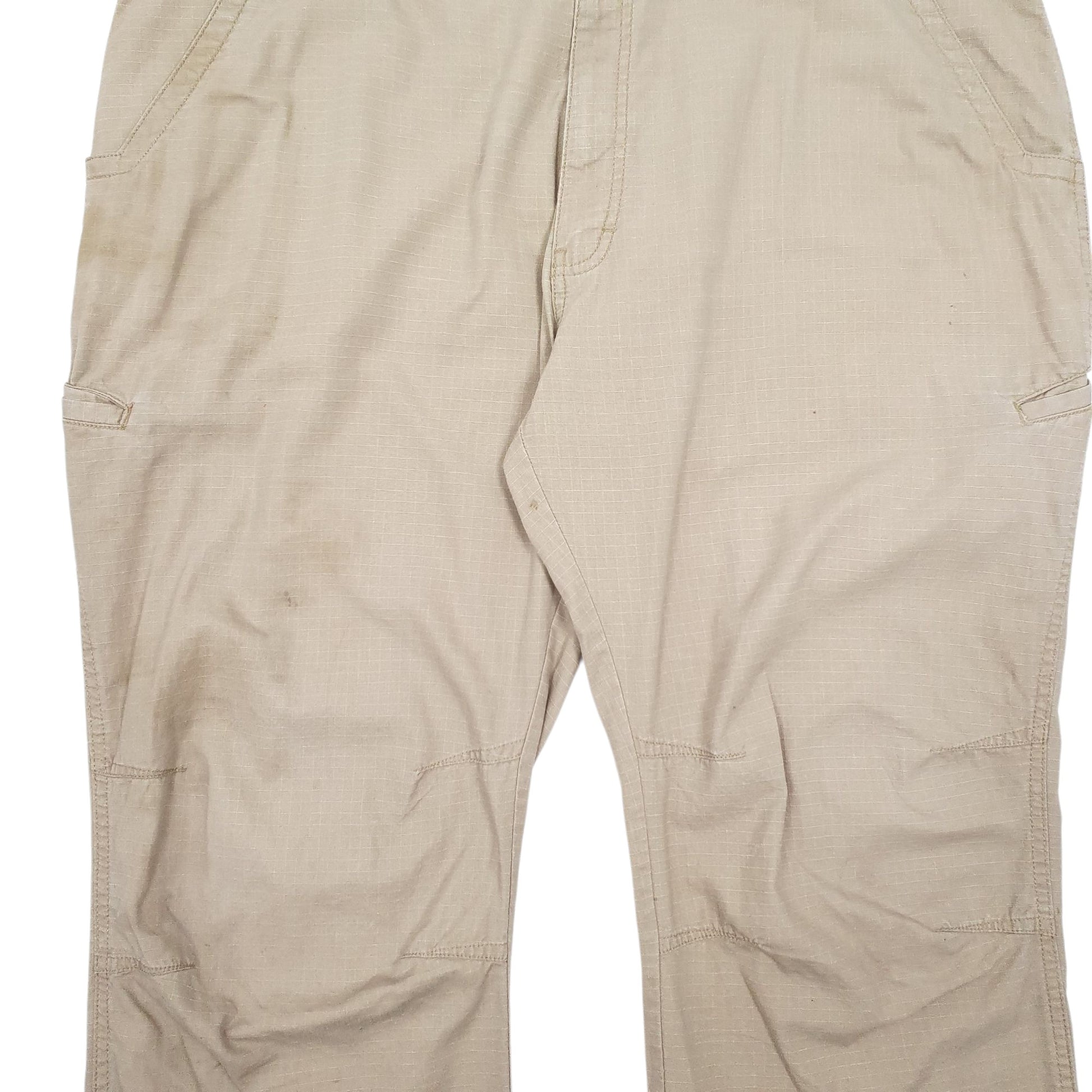 Mens Beige Dickies Rip-Stop Chino Trousers