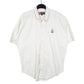 Mens Cream Ralph Lauren Crest Vintage Short Sleeve Shirt